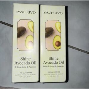 (2 pack) eva+avo Hair Shine Spray with Avocado Oil, 2 fl oz